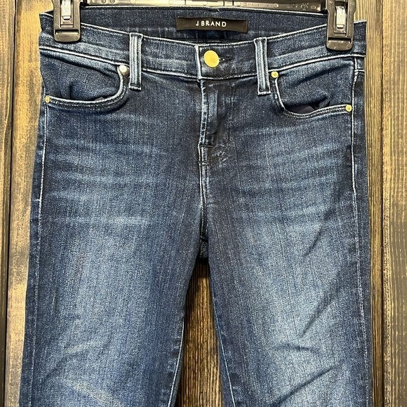 J Brand Jeans 24 Super Skinny Fix Blue Low Mid Rise Stretch Denim Classic Style - Picture 3 of 11